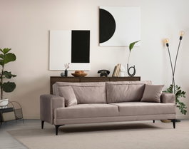 Atelier Del Sofa Astana Sofá de 3 Plazas Beige